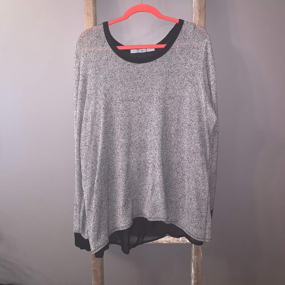 3x Grey and Black Flyaway back Sweater
